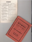 The Leaflet and an early Hymn Book 