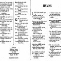 Hymns Leaflet Printed in Canada