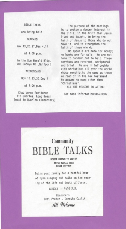 Gospel Meeting Invitations #2