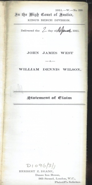 John West v Wilson #1 