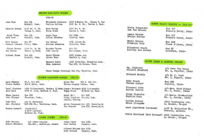 WA ID AK OR 1949-50