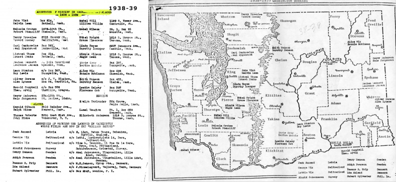 WA Northern ID AK 1938-39