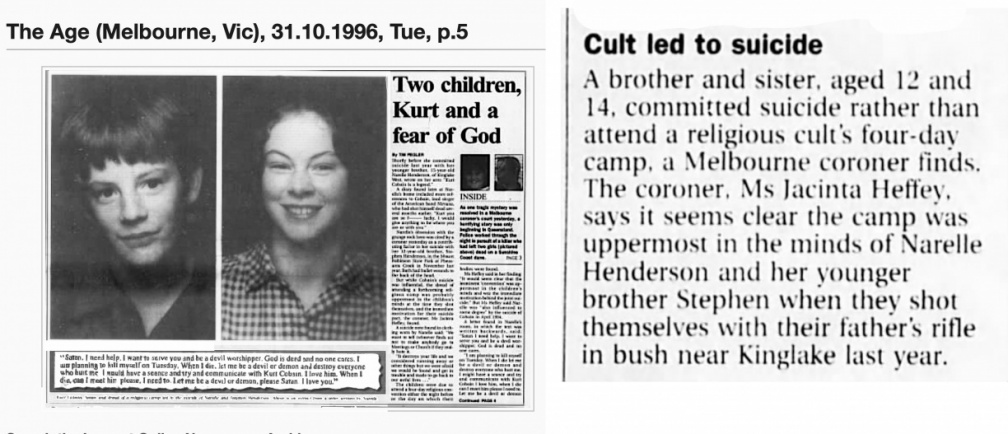 Hendrson suicides Australia