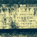 Hardie, John Tombstone