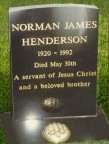 Henderson, Norman Tombstone