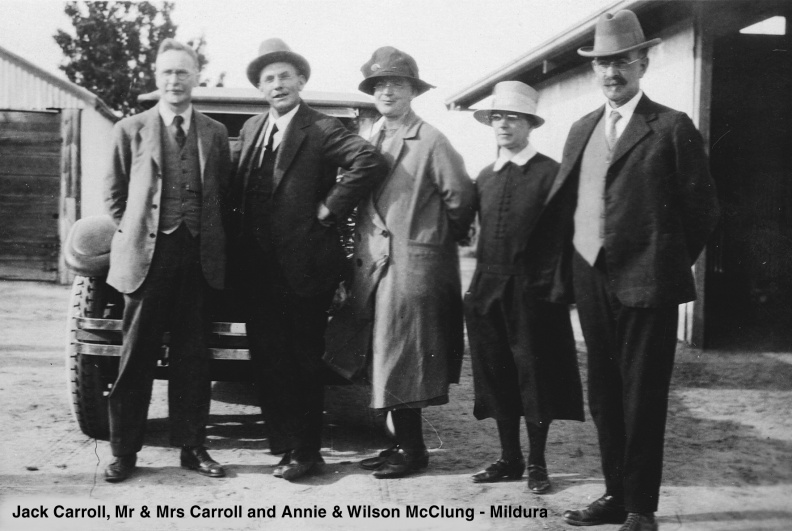 Carroll, Jack and  Bill & Maggie Carroll with Wilson & Annie McClung 