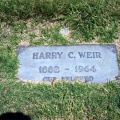 Grave - Harry C Weir 1882-1964