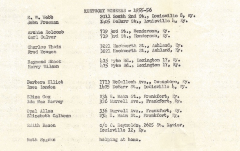 KY  1955-56 List 