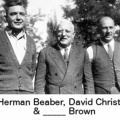 Christie, David (center) (1904) Herman Beaber (left) & _____