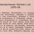 1955-56 Saskatchewan Workers List