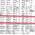 1903 Ship Manifest red inset