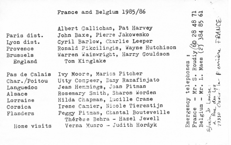 France Belgium 1985-86