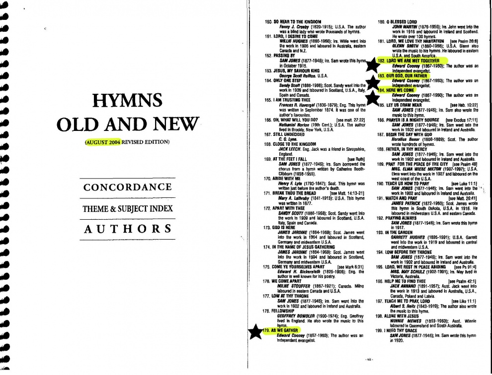 Hymns by Ed Cooney 2