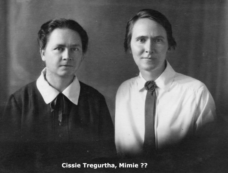 Cissie Tregurtha was a worker Tregurtha, Cissie & Mimie.jpg