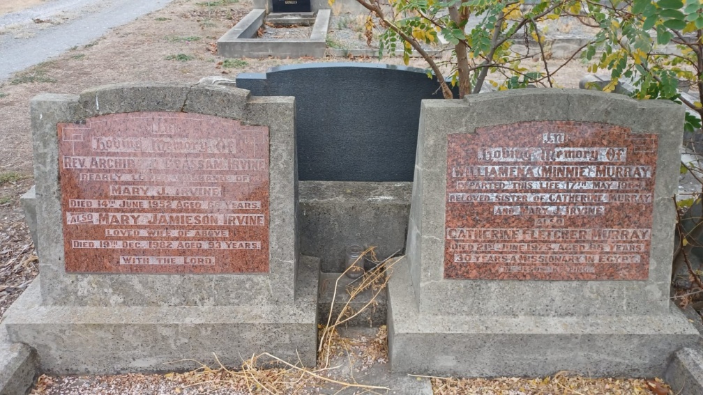 Irving, Archie, wife &amp; SIL tombstones
