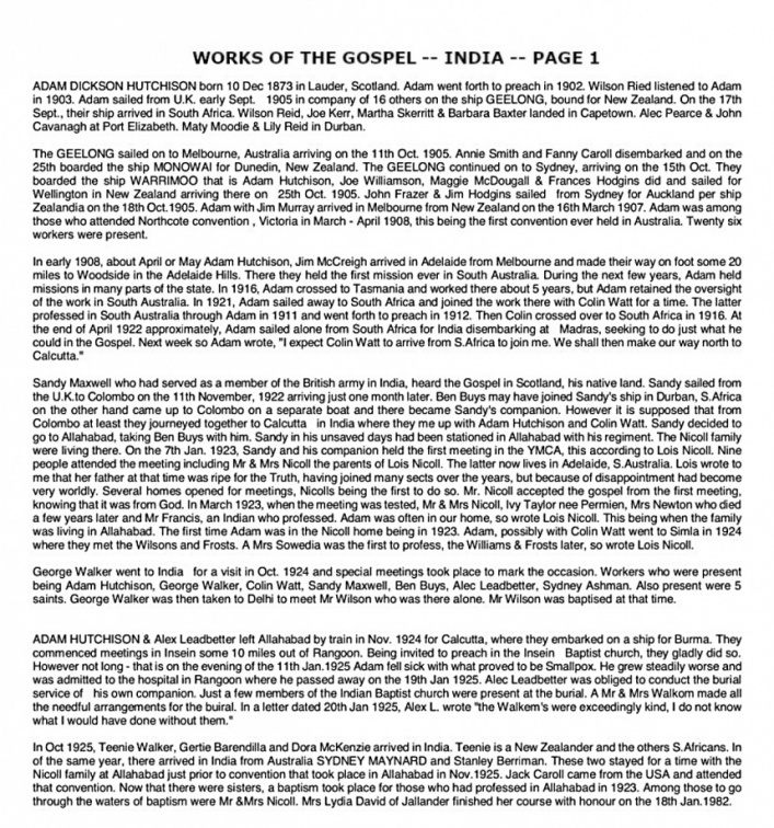  8818 India--Work of the Gospel page 1