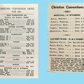 1952 -1961 Northwest Conventions