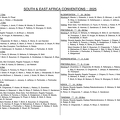 18 Africa 2025 Convention List