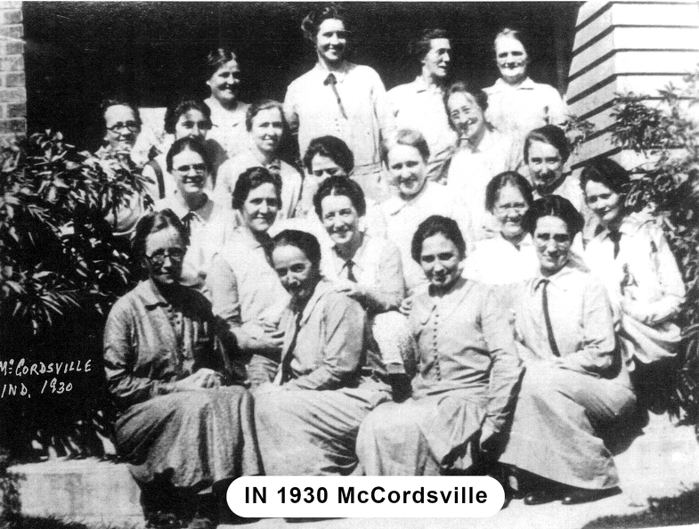 IN 1930 McCordsville
