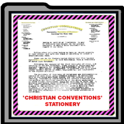 'Christian Conv' & 'Christian Church' Stationery