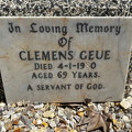 Geue tombstone