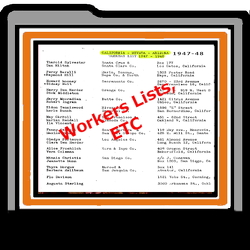 Workers  Lists and Invitations -  4 albums