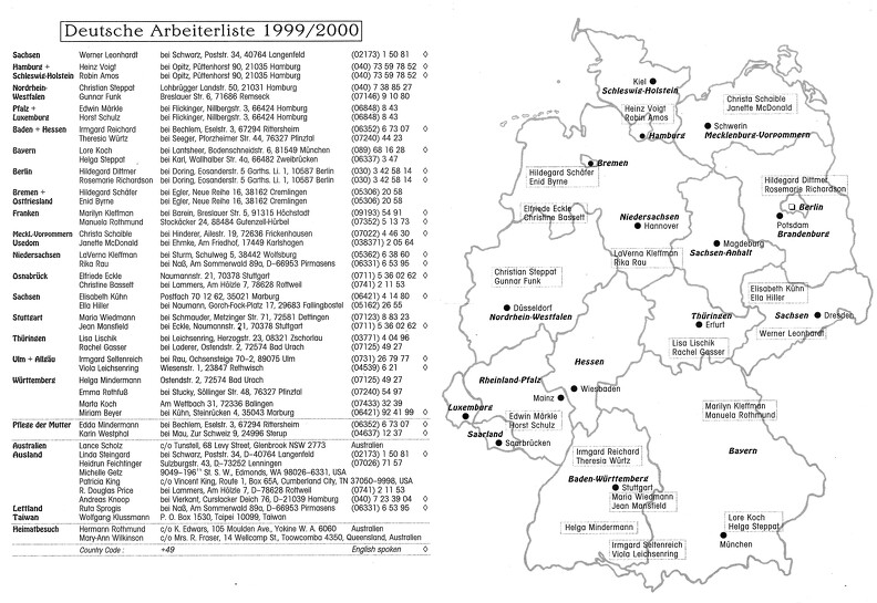 Germany 1999 with map