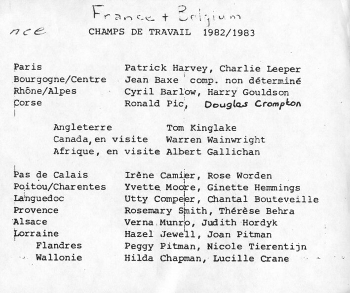 France Belgium 1982-83 Conventions