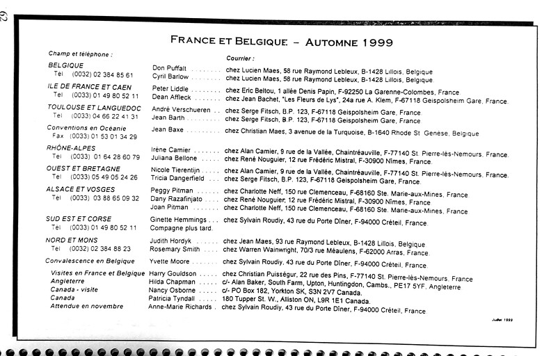 France Belgium 1999 2