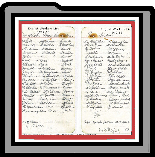 Thumb Memory Lane -Workers Lists