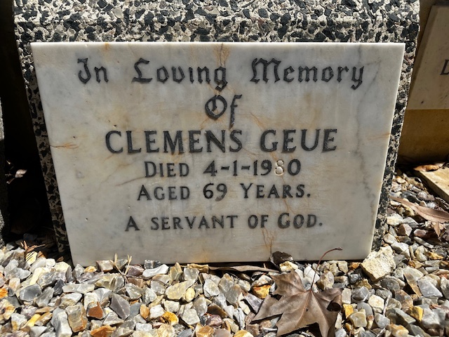 Geue tombstone